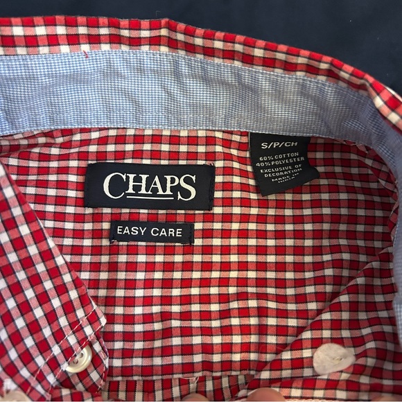 Chaps Red Button Up - Picture 2 of 3
